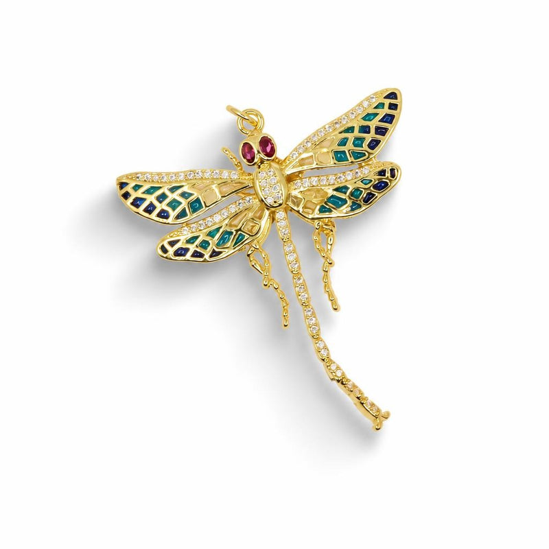 Enchanted Dragonfly Pendant – 14K Gold Filled