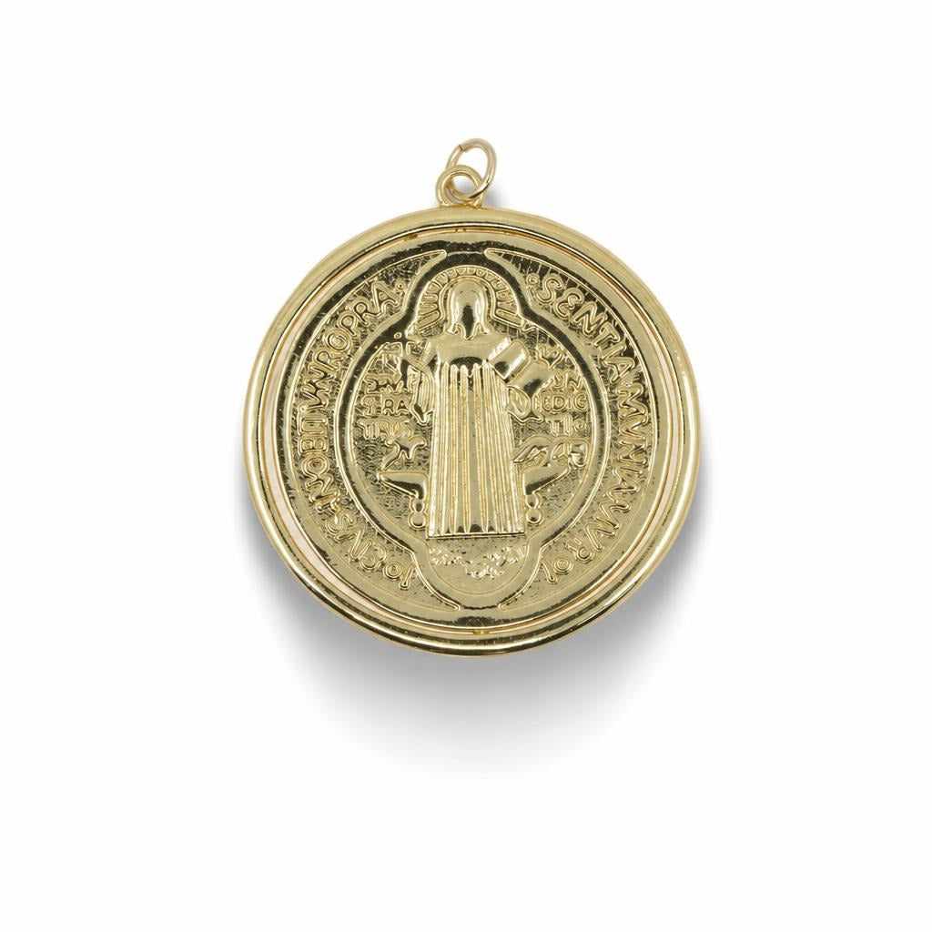 Saint Benedict Protection Medallion – 14K Gold Filled