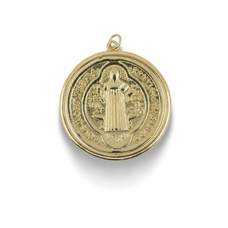 Saint Benedict Protection Medallion – 14K Gold Filled
