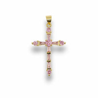 Gemstone Cross Pendant – 14K Gold Filled