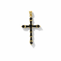 Gemstone Cross Pendant – 14K Gold Filled