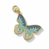 Ombré Butterfly Pendant – 14K Gold Filled