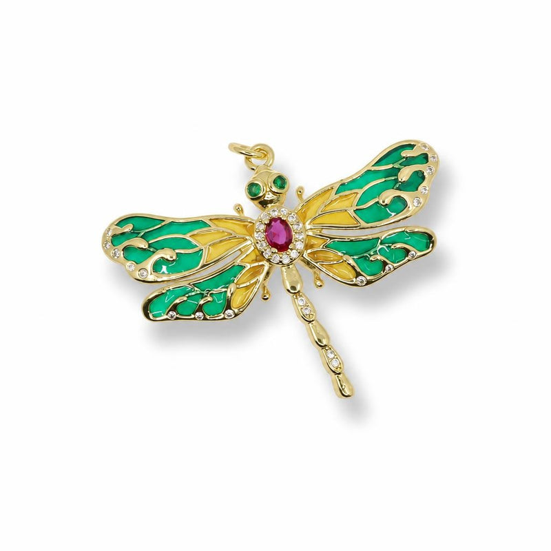 Enchanted Dragonfly Pendant – 14K Gold Filled