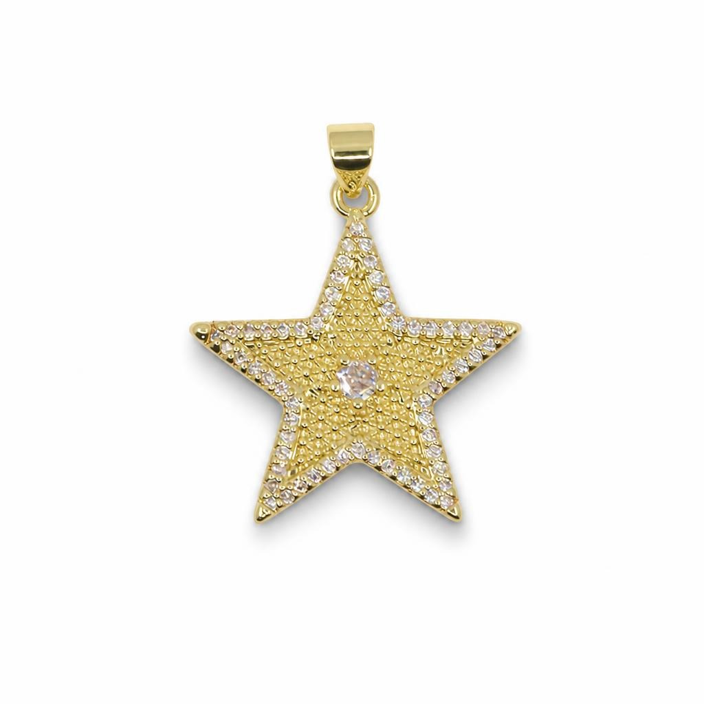 Crystal Star Pendant – 14K Gold Filled