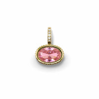 Oval Gemstone Pendant – 14K Gold Filled