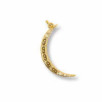Gemstone Crescent Moon Pendant – 14K Gold Filled