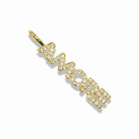 14k Gold Plated Crystal Word Pendant Collection