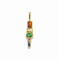 14K Gold Filled Geometric Crystal Pendant