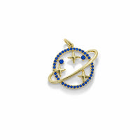 Celestial Orbit & Stars Pendant – 14K Gold Filled