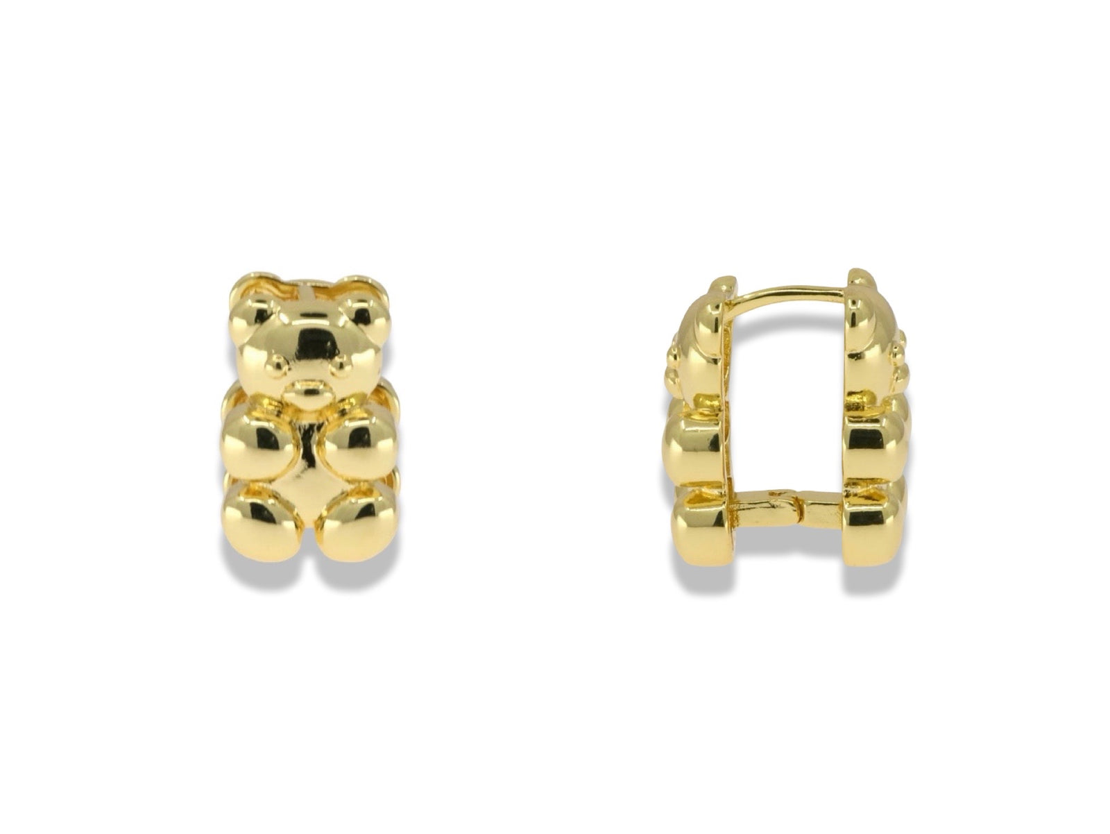 Cute Bear Hoop Earrings
