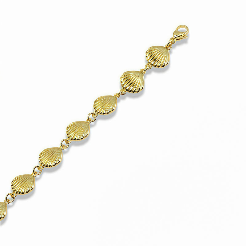 Gold Scallop Shell Necklace