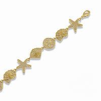 Gold Ocean Link Necklace