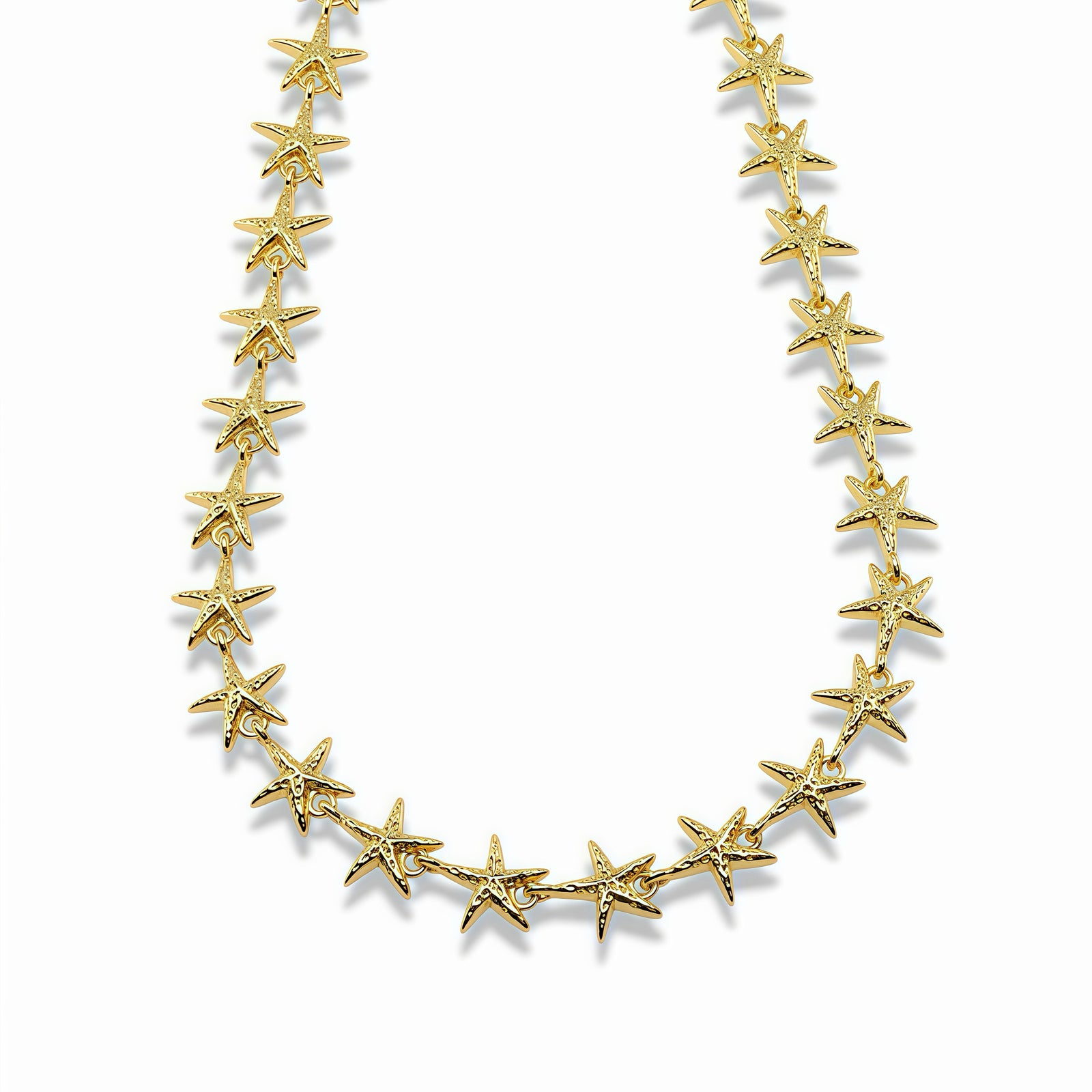 Gold Starfish Necklace