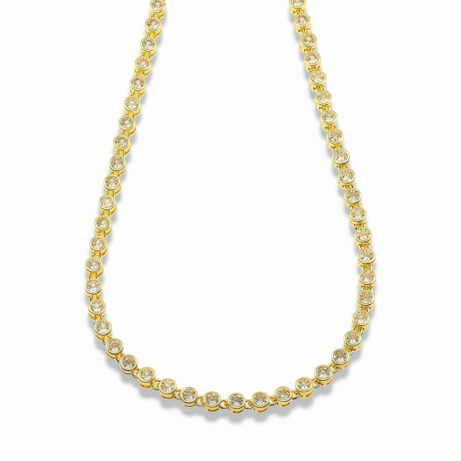 Circle Cubic Zirconia Necklace