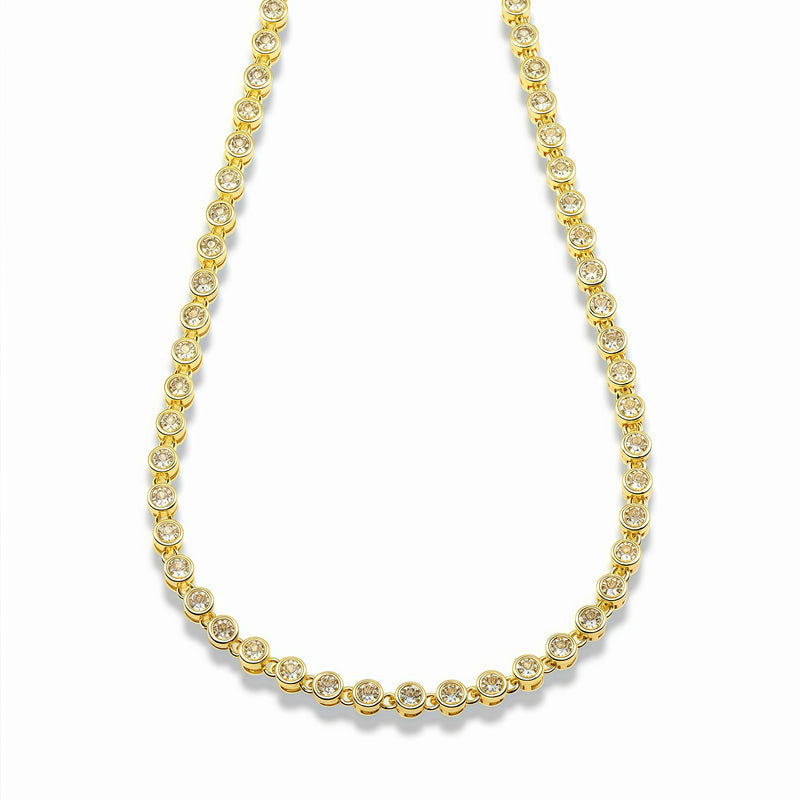Circle Cubic Zirconia Necklace