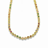 Circle Cubic Zirconia Necklace