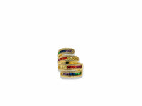Gold Multicolor Baguette Spiral Ring