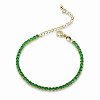 Colored CZ Tennis Bracelet