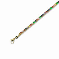 Colored CZ Tennis Bracelet