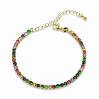 Colored CZ Tennis Bracelet