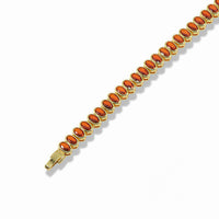 Oval tennis bracelet