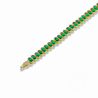Oval tennis bracelet