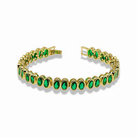 Oval tennis bracelet