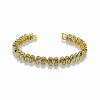 Oval tennis bracelet