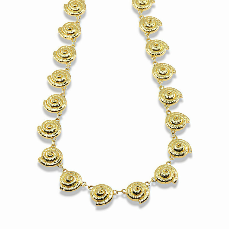 Gold Conch Shell Necklace