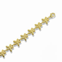 Gold Starfish Link Bracelet
