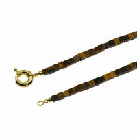 Natural Gemstone Necklace With Interchangeable Donut Lock And 14k Gold Filled Clasp