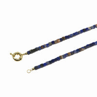 Natural Gemstone Necklace With Interchangeable Donut Lock And 14k Gold Filled Clasp