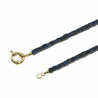 Natural Gemstone Necklace With Interchangeable Donut Lock And 14k Gold Filled Clasp