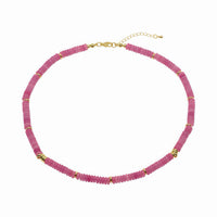 Natural Gemstone Beaded Necklace Collection With 14k Gold Filled Details