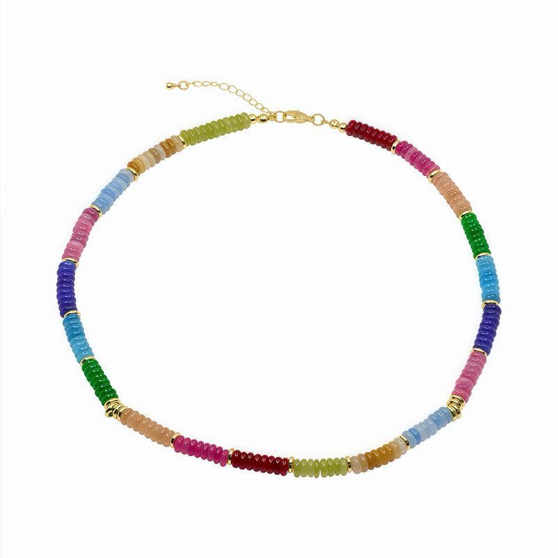 Natural Gemstone Beaded Necklace Collection With 14k Gold Filled Details