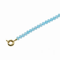 Natural Gemstone Necklace With 14k Gold Filled Donut Clasp