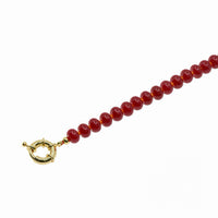 Natural Gemstone Necklace With 14k Gold Filled Donut Clasp