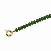Natural Gemstone Necklace With 14k Gold Filled Donut Clasp