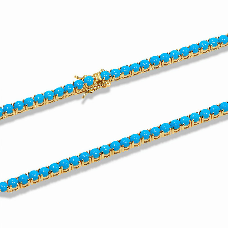 Turquoise Tennis Necklace