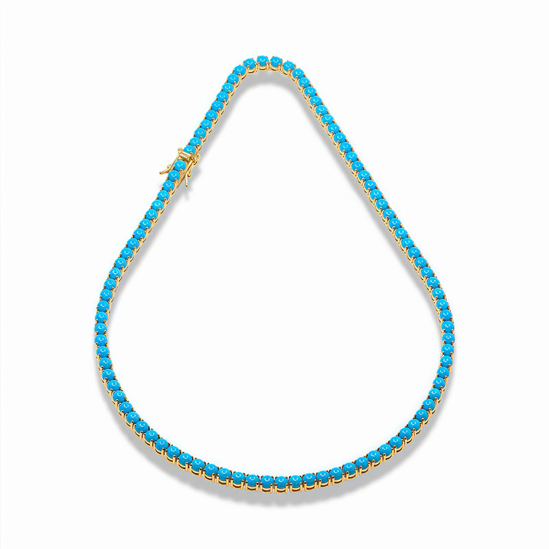 Turquoise Tennis Necklace