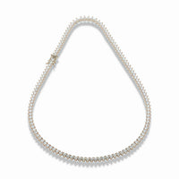 14K Gold-Plated Multicolor 5A Cubic Zirconia Tennis Necklace