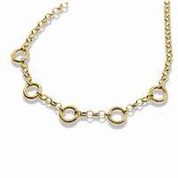 Five-Ring Charm Holder Necklace