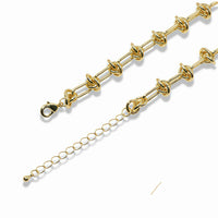 Gold Knot Link Necklace