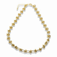 Gold Knot Link Necklace