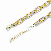 Twisted Paperclip Link Necklace
