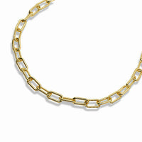 Twisted Paperclip Link Necklace