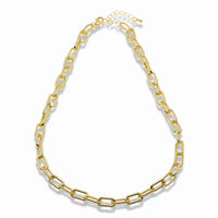 Twisted Paperclip Link Necklace