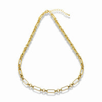 Oval Connector Paperclip Necklace