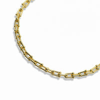 Golden Beaded Paperclip Necklace