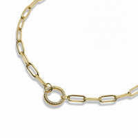 Radiant Circle Link Necklace